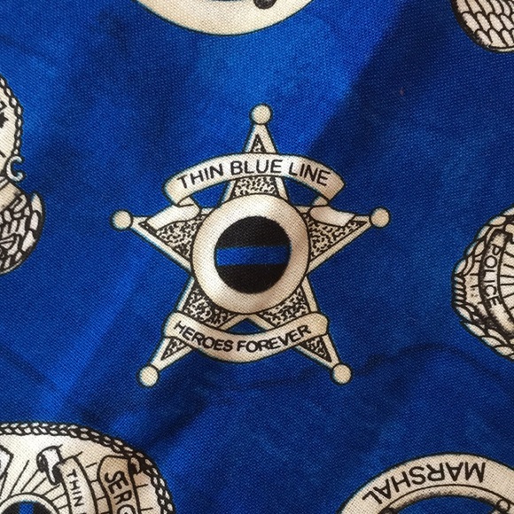 Back The Blue đź’™ Police / Law Enforcement Quilting Fabric - Picture 6 of 9